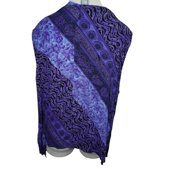 Vintage Purple Boho Sleeveless Tank Top Women’s Large  Bust Festival Hippie Y2K - Picture 4 of 8